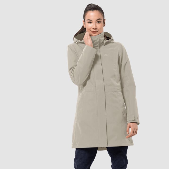 Jack Wolfskin Womens Ottawa 3-in-1 Coat Grey 182735QZL